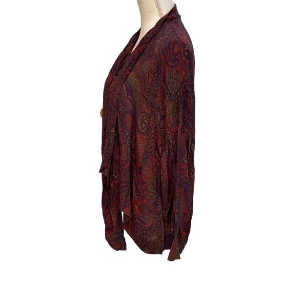 Ralph Lauren Polo Long Sleeve Paisley Blouse Size Small - Picture 6 of 9